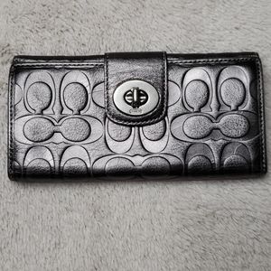 Coach Leather Logo Wallet